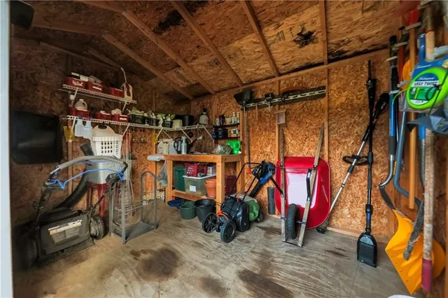 a view of storage and utility room