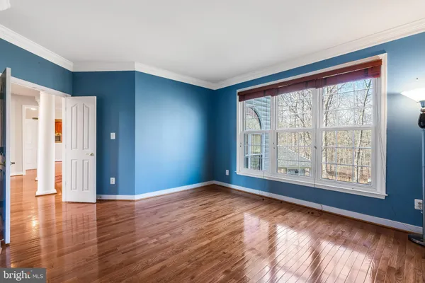 a view of an entryway with a window