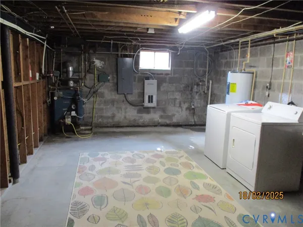 a view of storage and utility room