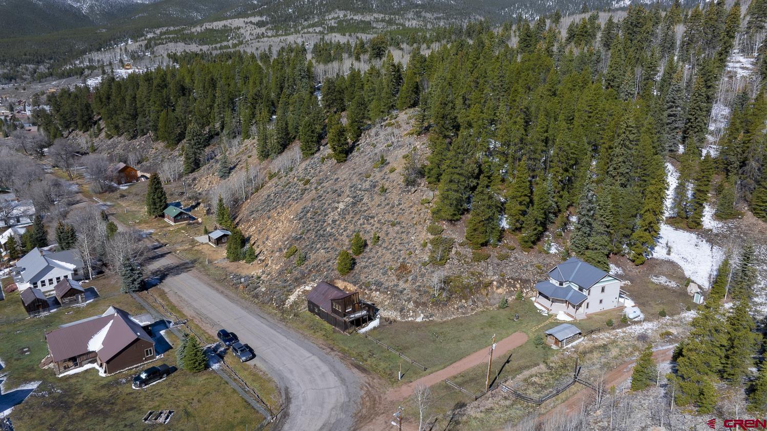 825-823 Main Street Pitkin, CO 81241 - Photo 34 of 42 an aerial view of a house with a yard