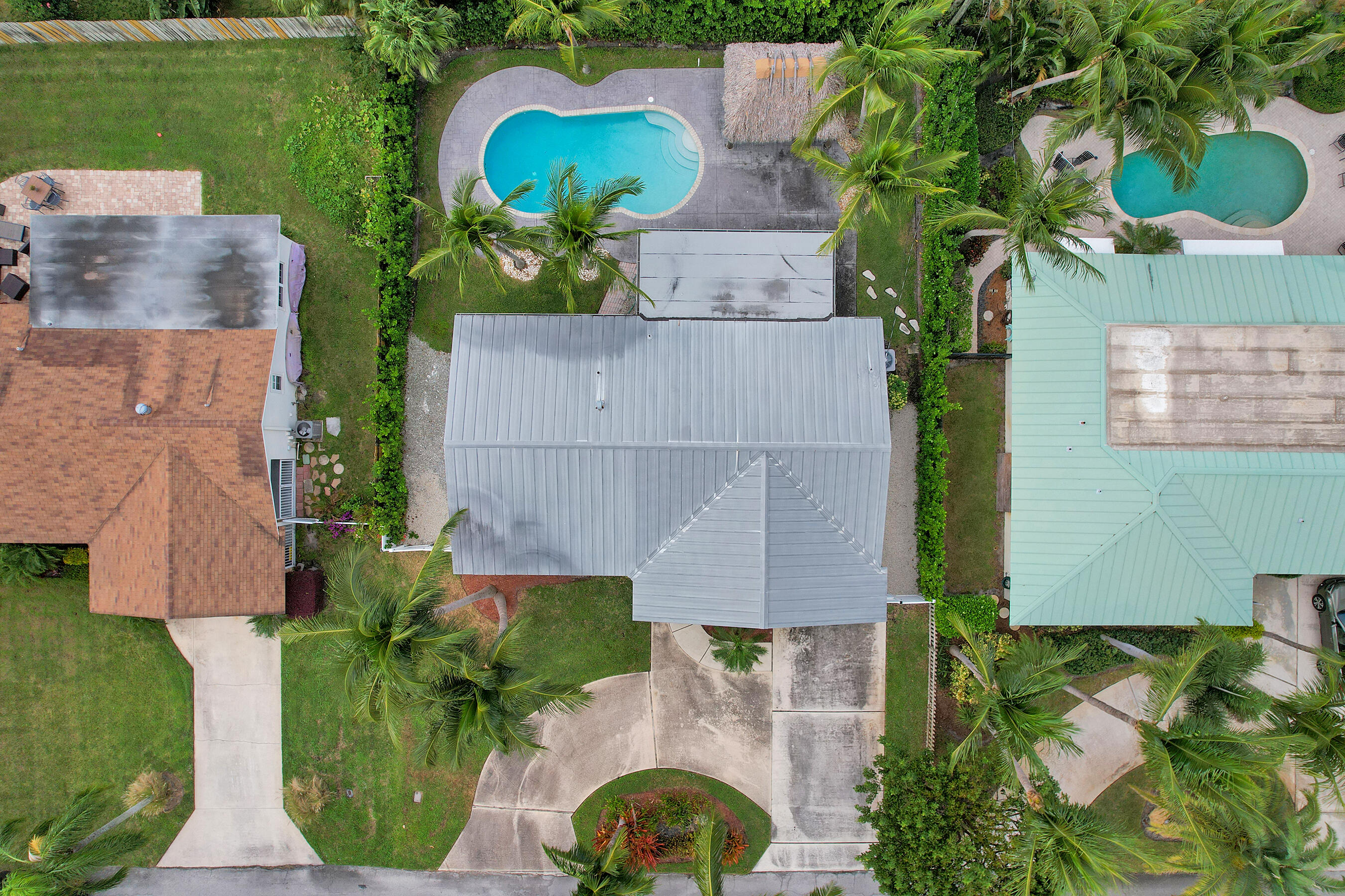 1502 Northwest 4th Avenue Delray Beach, FL 33444 - Photo 26 of 28 an aerial view of a house with a garden and yard