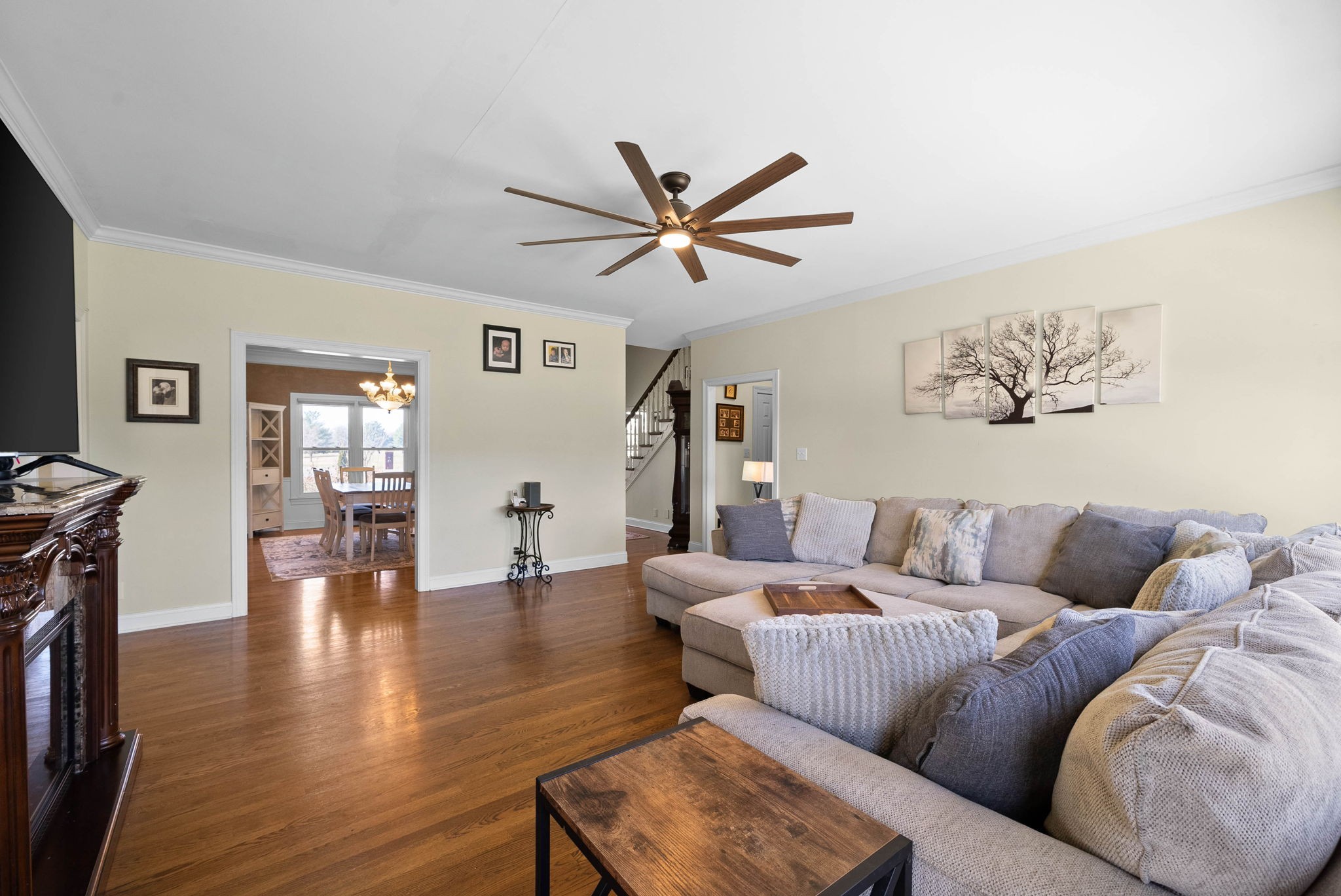 4787 Sango Road Clarksville, TN 37043 - Photo 13 of 55 a living room with furniture and wooden floor