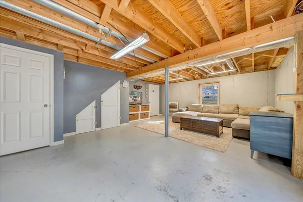 a view of a livingroom with couch