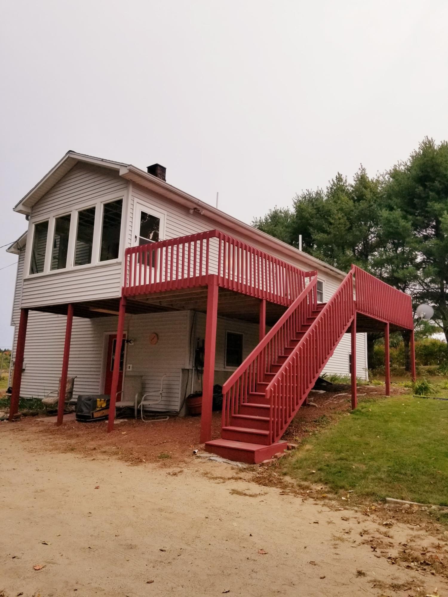 205 Jordan Bridge Road Sabattus, ME 04280 - Photo 3 of 30 Deck stairs
