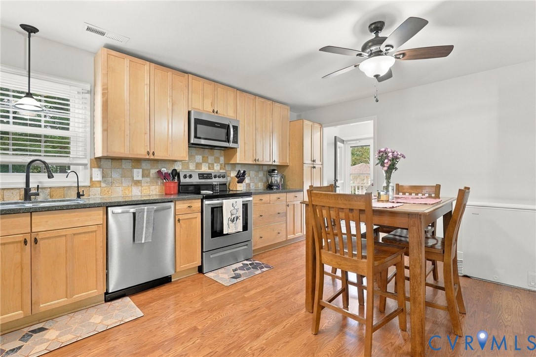 194 Poplar Road Aylett, VA 23009 - Photo 12 of 48 Kitchen featuring wood-finish flooring, light wood