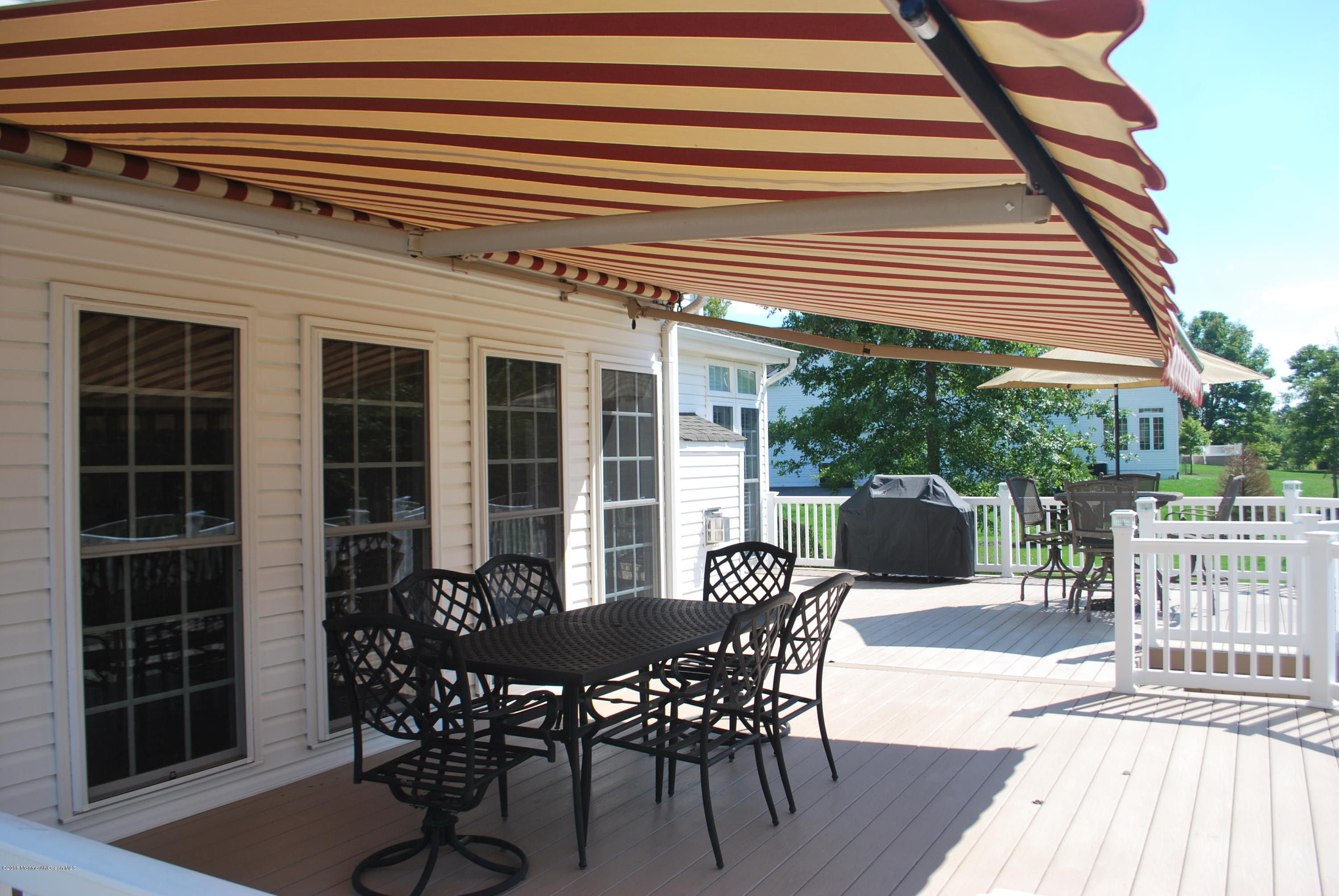 24 Jake Drive Cream Ridge, NJ 08514 - Photo 27 of 34 Rear Deck with Awning