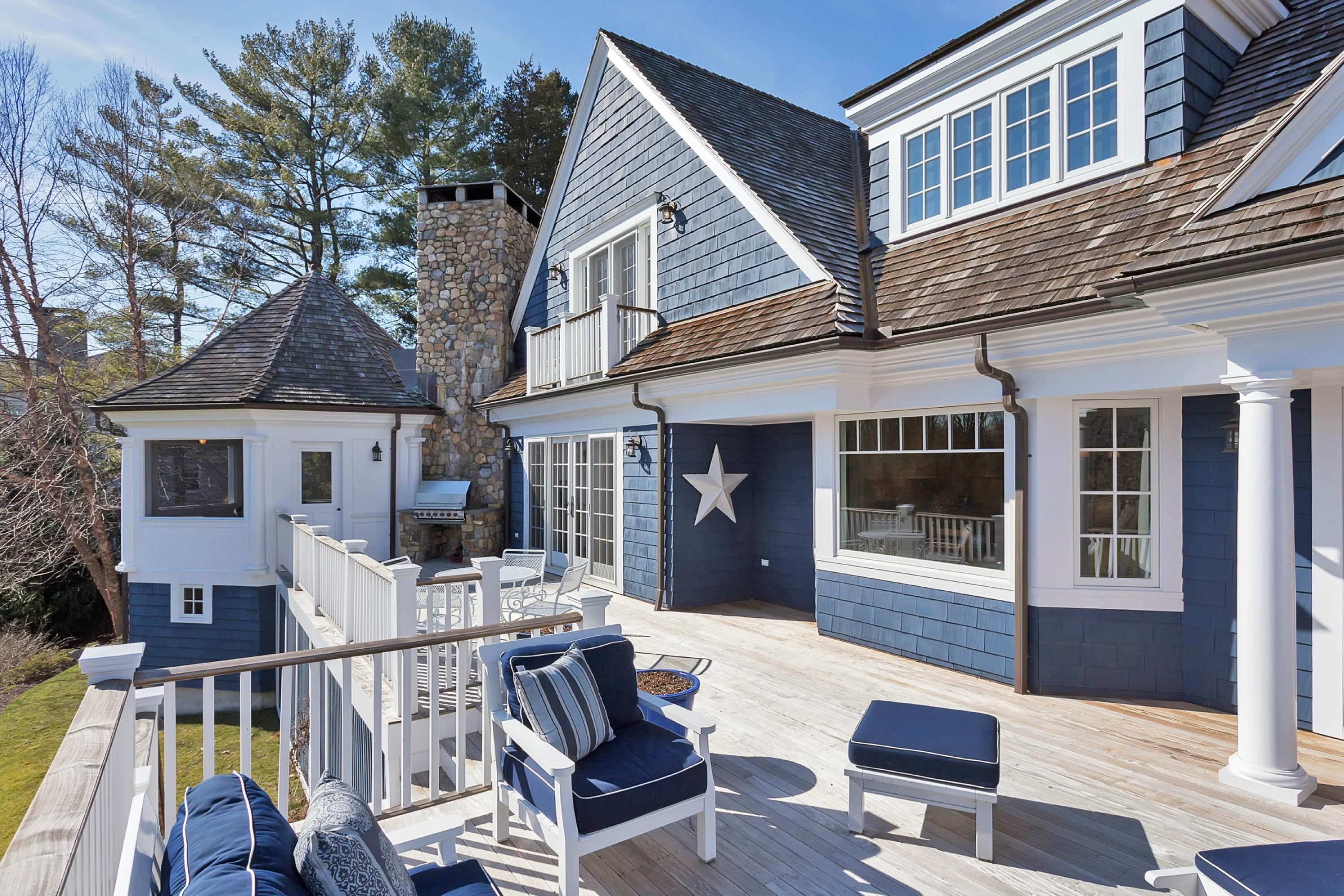 11 Juniper Road Darien, CT 06820 - Photo 24 of 25 a view of a house with pool and sitting area