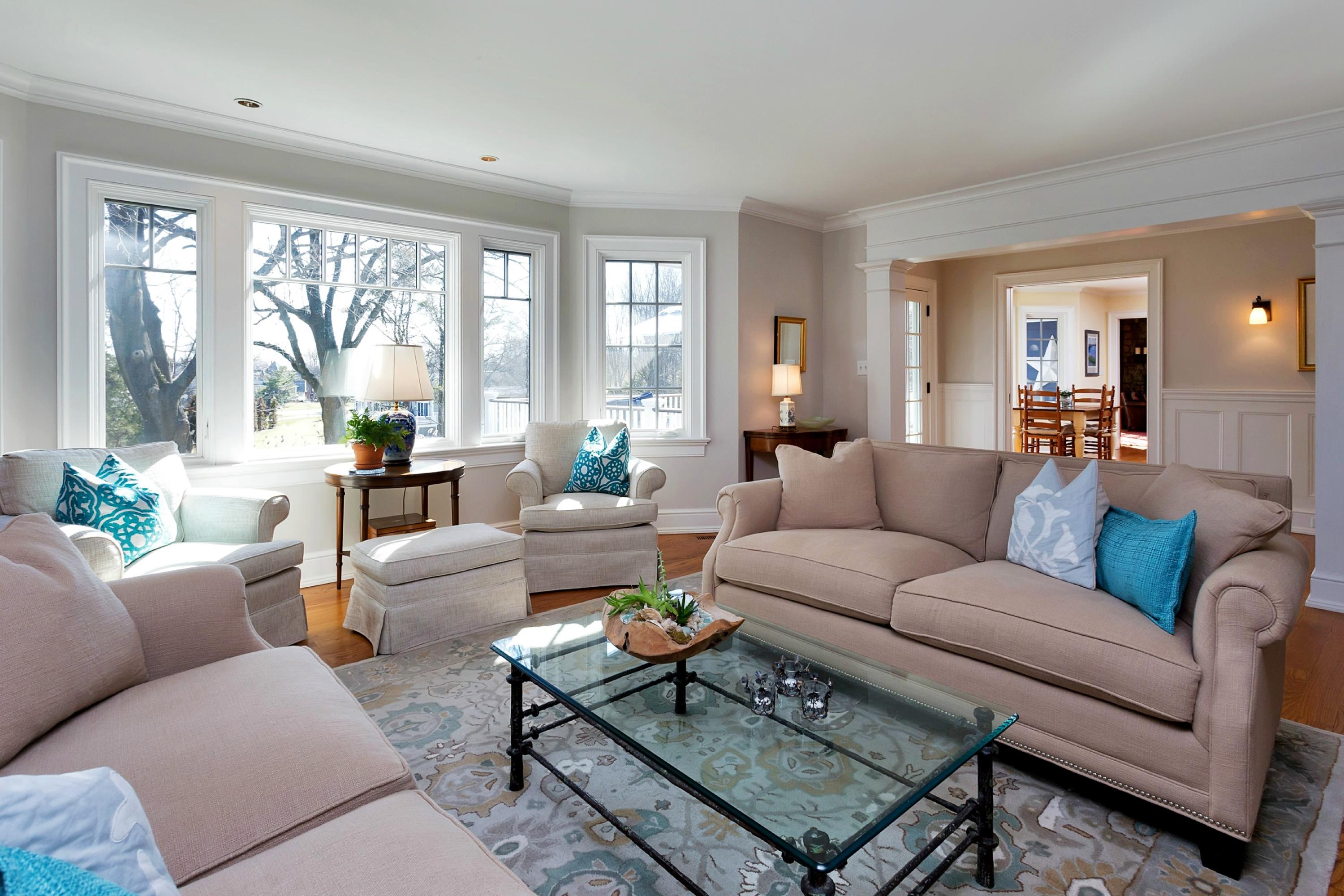 11 Juniper Road Darien, CT 06820 - Photo 5 of 25 a living room with furniture and a large window