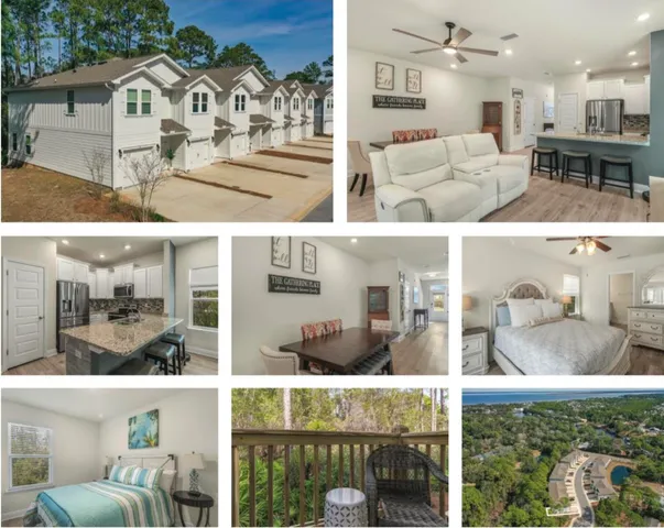 a picture of a dining room with furniture