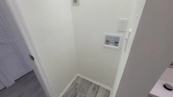 a view of utility room with empty room