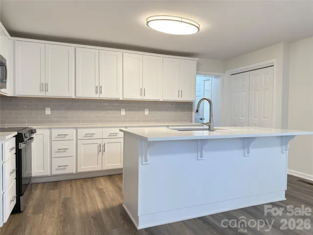 a kitchen with appliances cabinets and a sink