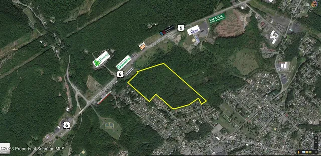 a aerial view of a house