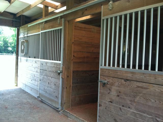 1330 Milltown Road Lewisburg, TN 37091 - Photo 17 of 17 The stalls have aluminum fronts and are board lined. The center partition can be removed to make one giant stall.