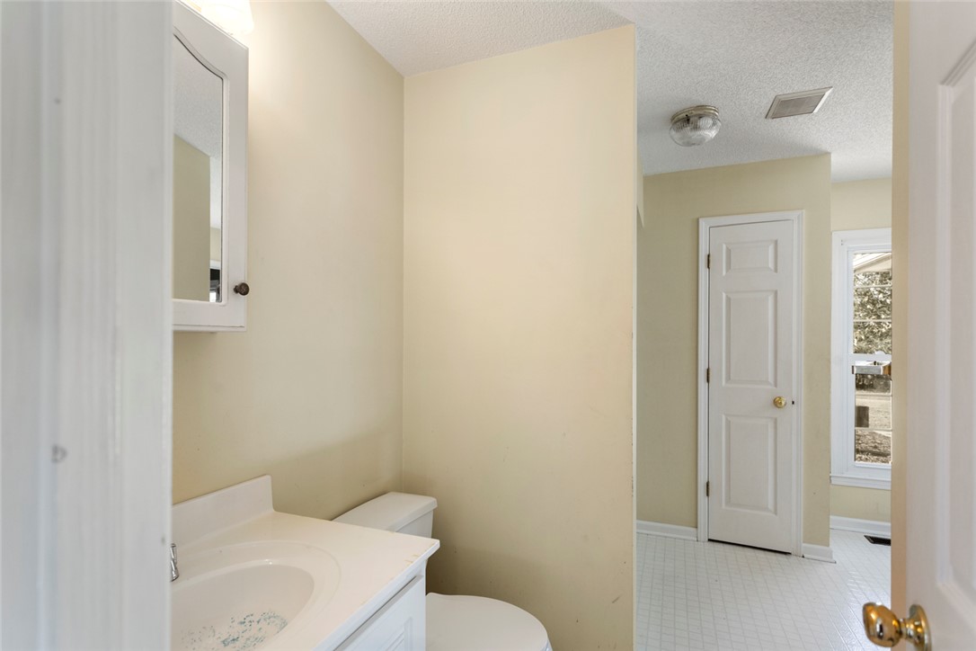 108 Ora Lane Anderson, SC 29625 - Photo 20 of 40 This bathroom features a sleek vanity and convenient wall-mounted medicine cabinet.