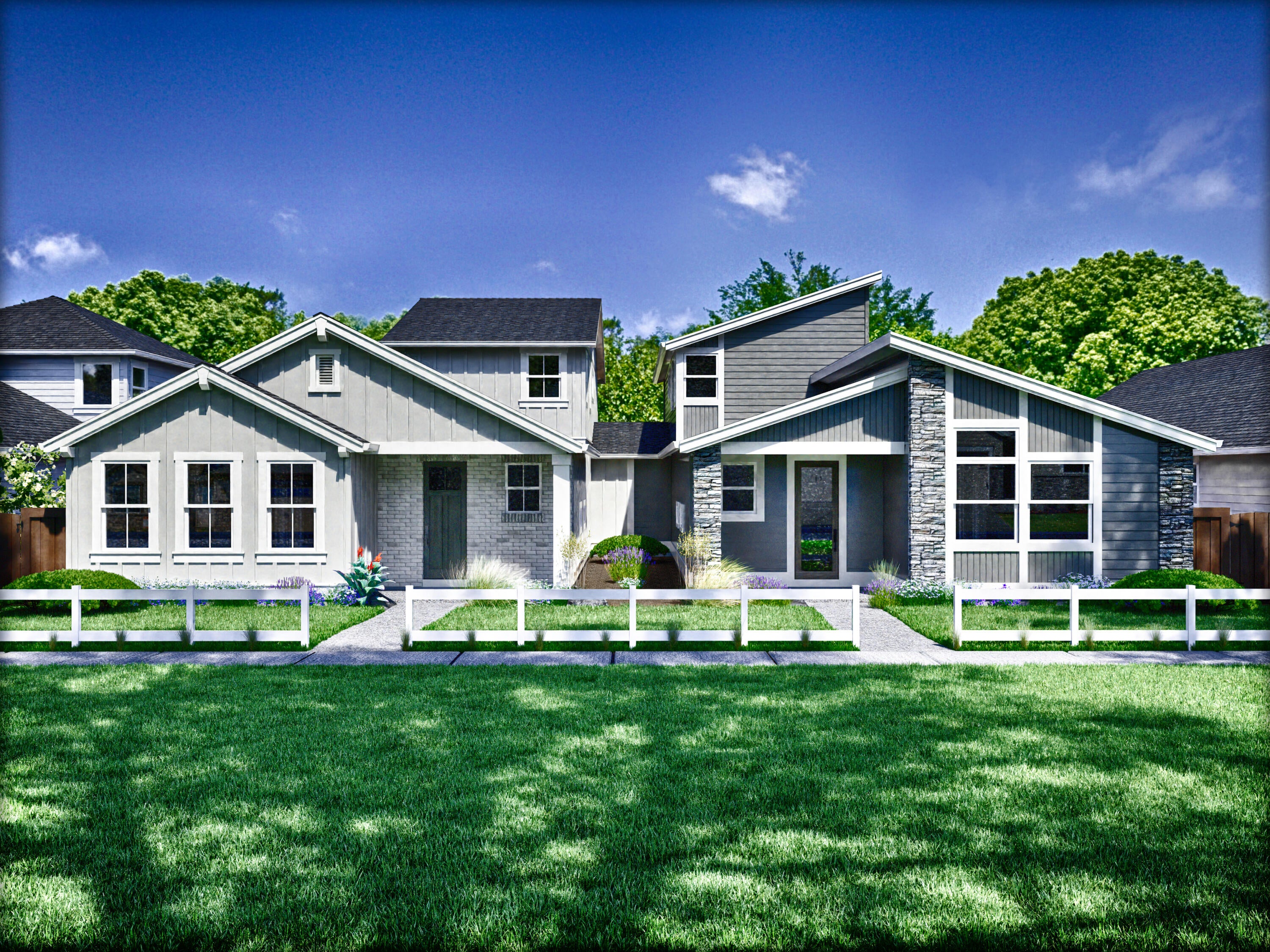 2232 Northwest Skyline Ranch Road Bend, OR 97703 - Photo 1 of 17 This townhome unit is the elevation on the right (modern).