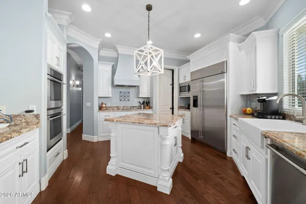 a view of a lake with a yard