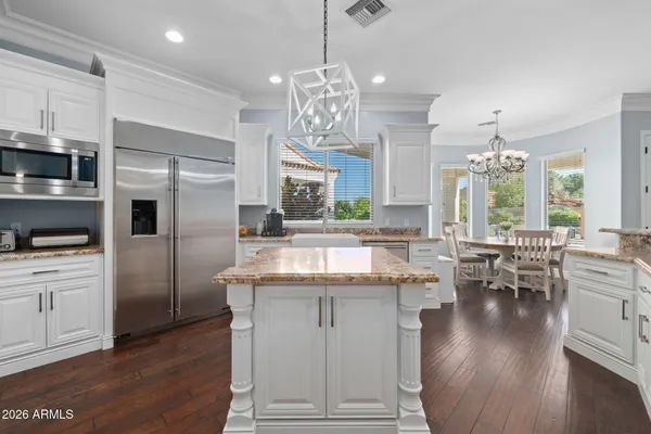 a view of a city with an ocean view