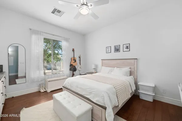 a view of a lake with outdoor space