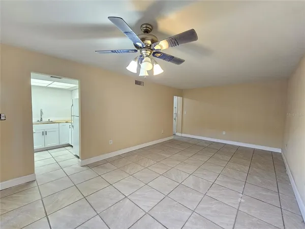 a view of an empty room