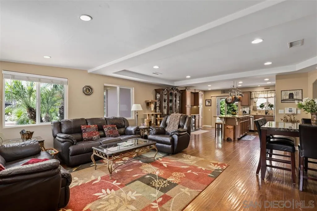 1021 Hillcrest View Lane Fallbrook, CA 92028 - Photo 17 of 24 a living room with furniture kitchen view and a large window