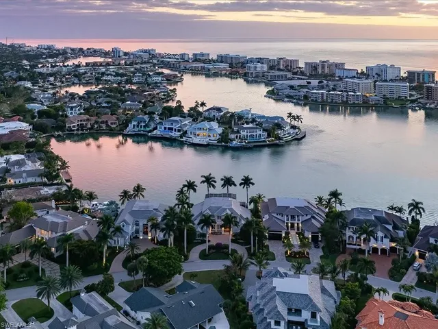 a view of a city and ocean view