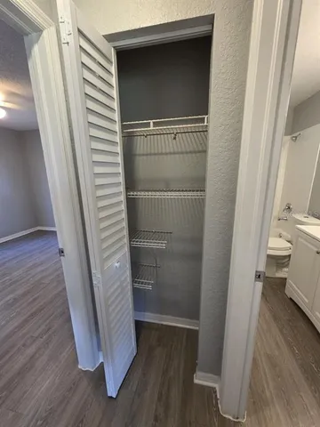 a view of walk in closet