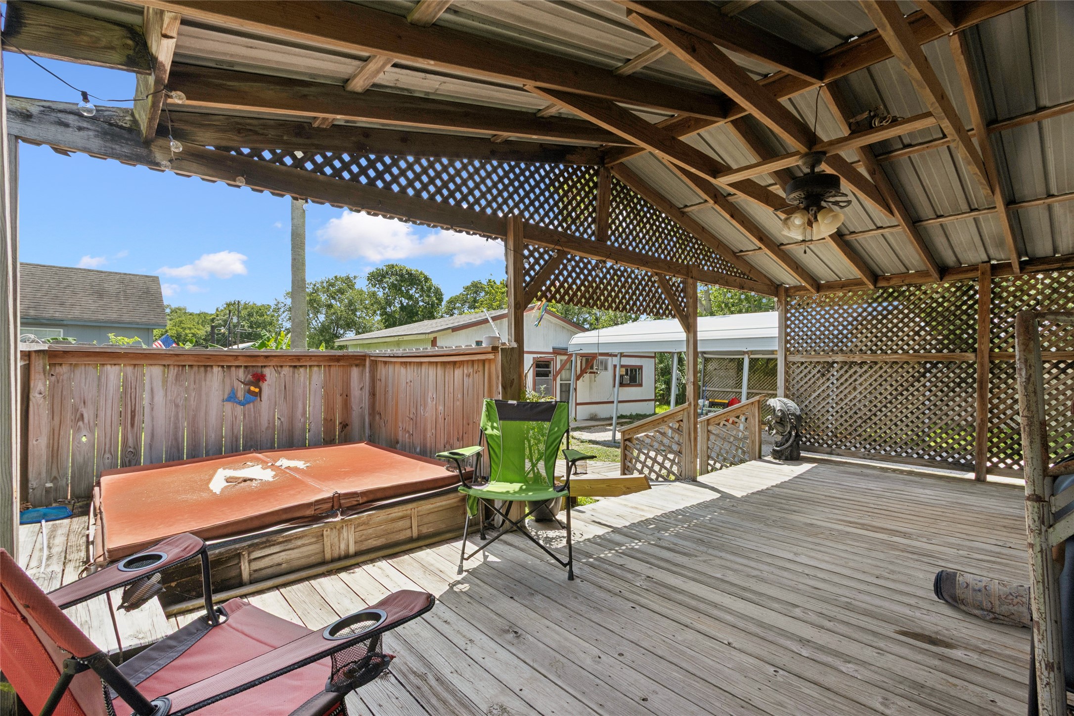 4820 Palmetto Street Bacliff, TX 77518 - Photo 18 of 22 a outdoor view with a sitting space