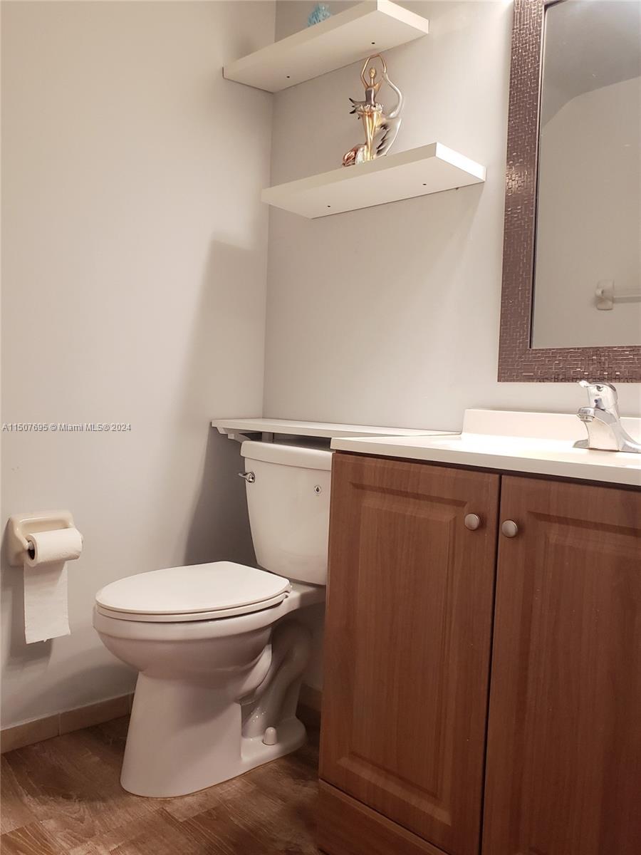 11343 Southwest 232nd Terrace Homestead, FL 33032 - Photo 12 of 35 a bathroom with a sink toilet and a mirror