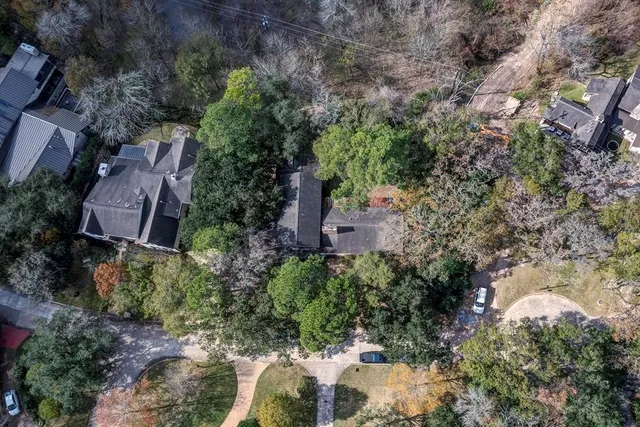 an aerial view of house with outdoor space