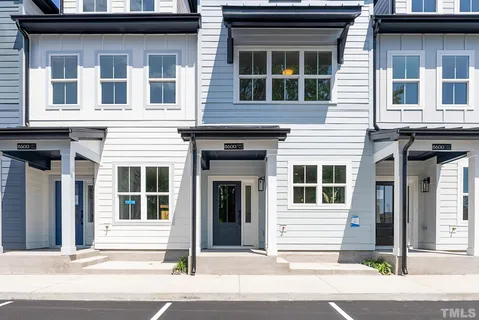 a view of a sign on the side of a building