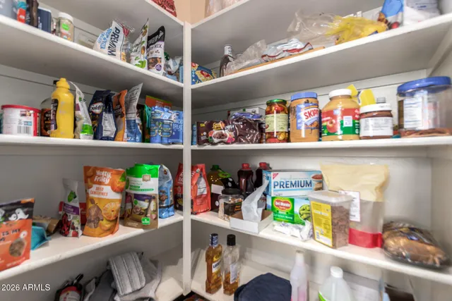 a room with storage and utility