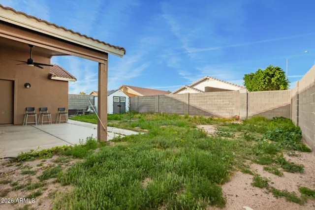 a house view with a outdoor space
