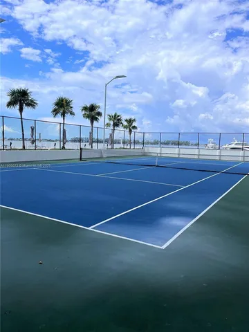 a view of a tennis court