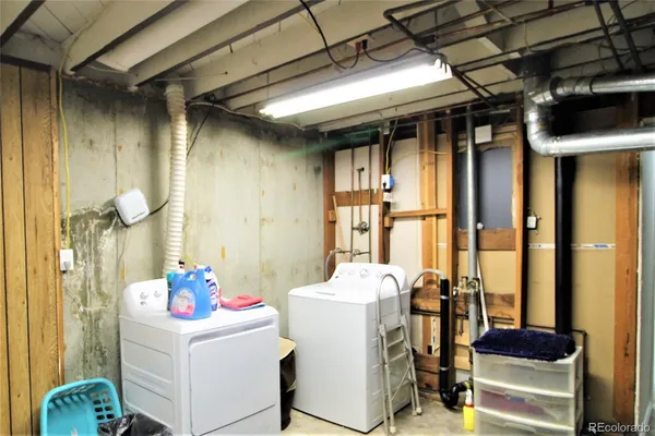 a room with storage and utility