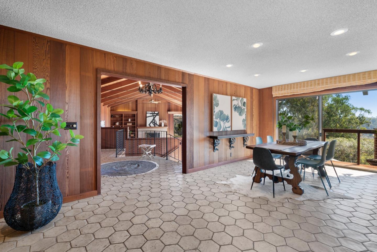 390 Rancho Soquel Drive Soquel, CA 95073 - Photo 15 of 97 a view of a dining room with furniture window and outside view