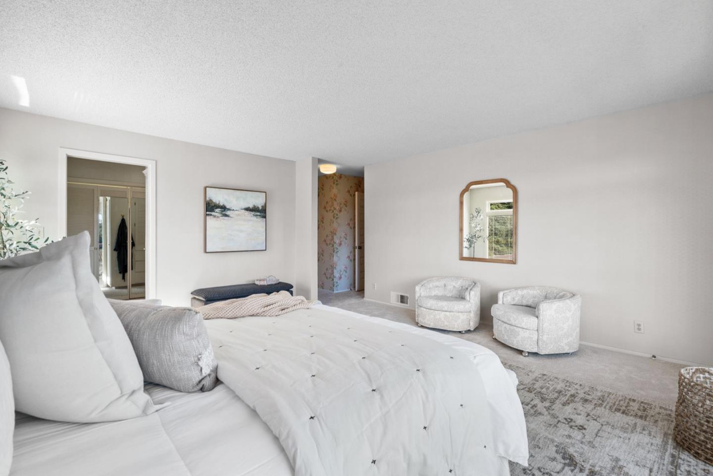 390 Rancho Soquel Drive Soquel, CA 95073 - Photo 42 of 97 a bedroom with a bed and a couch