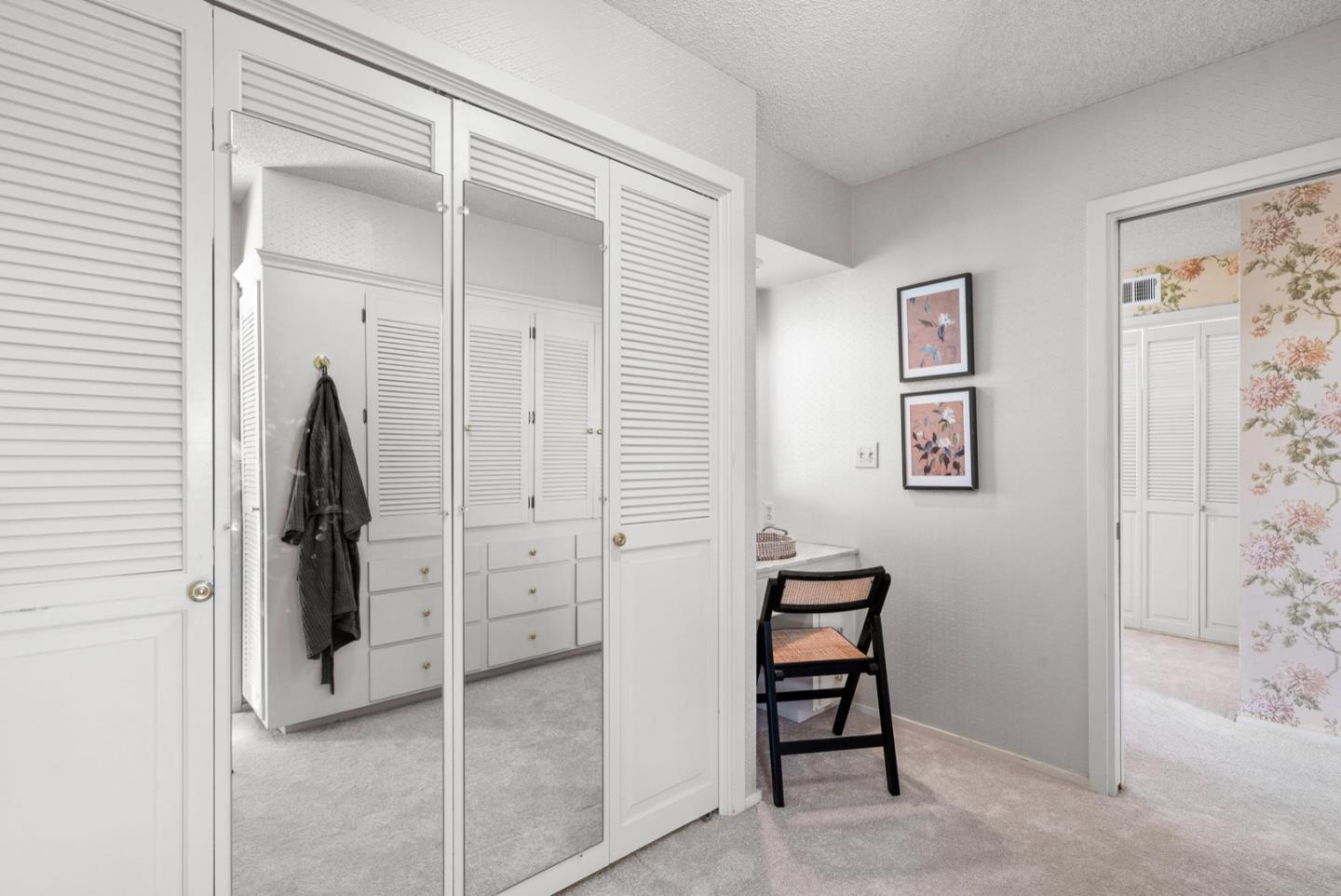 390 Rancho Soquel Drive Soquel, CA 95073 - Photo 45 of 97 a view of a hallway with closet and a bathroom