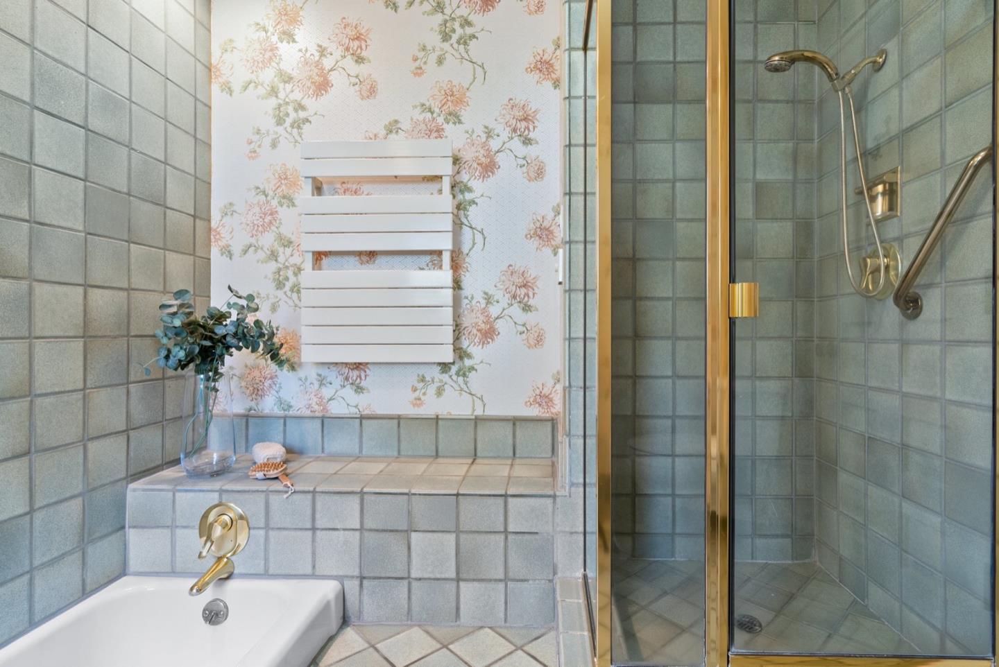 390 Rancho Soquel Drive Soquel, CA 95073 - Photo 50 of 97 a bathroom with a sink and shower