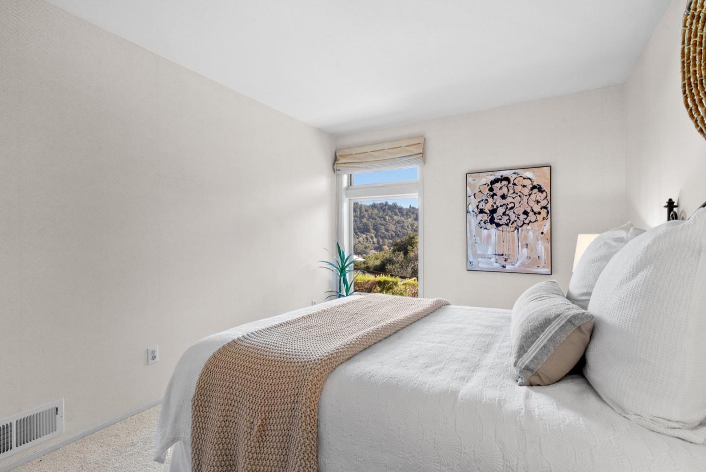 390 Rancho Soquel Drive Soquel, CA 95073 - Photo 68 of 97 a bedroom with a bed and painting on the wall