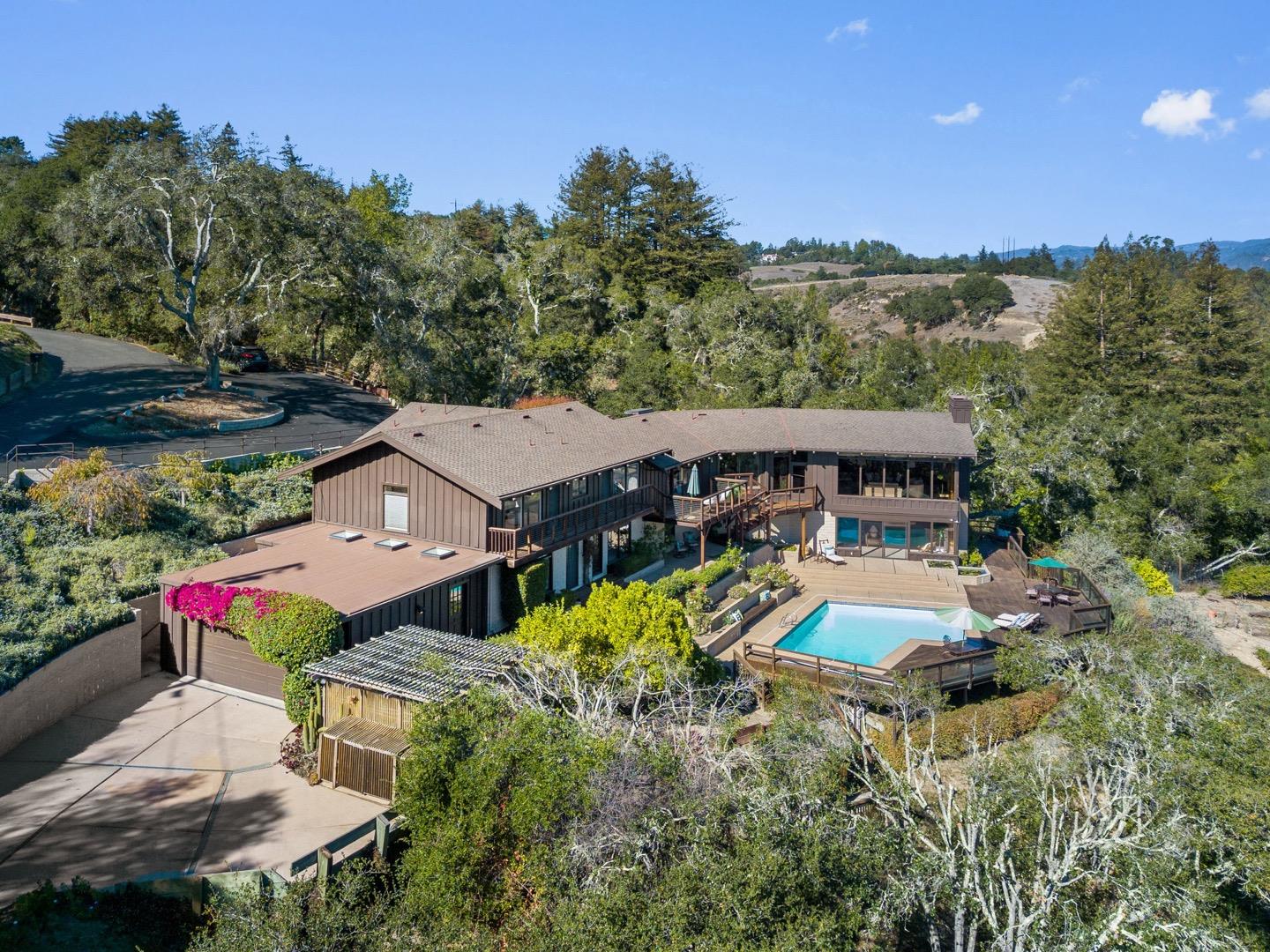 390 Rancho Soquel Drive Soquel, CA 95073 - Photo 88 of 97 an aerial view of a house with a yard