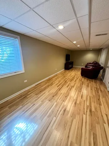 a big room with wooden floor