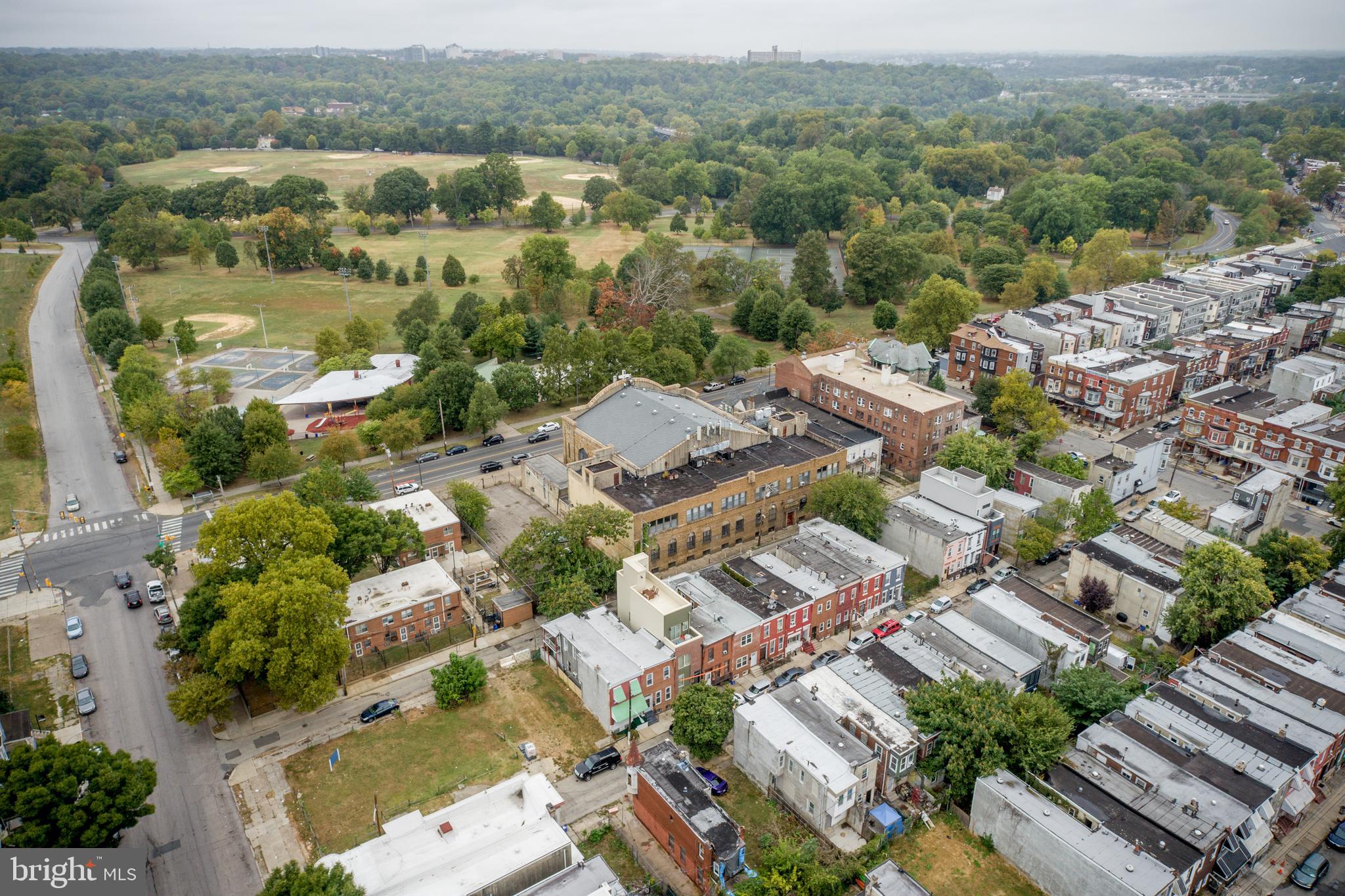 2116 North Natrona Street Philadelphia, PA 19121 - Photo 50 of 53 an aerial view of residential houses with outdoor space