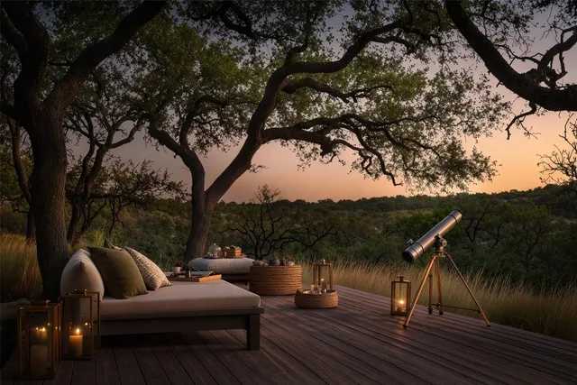 a view of couches in the roof deck