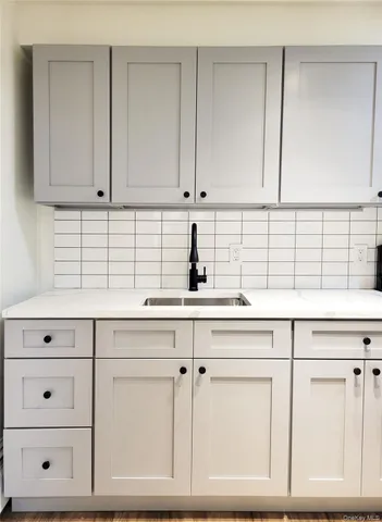 a view of white cabinets