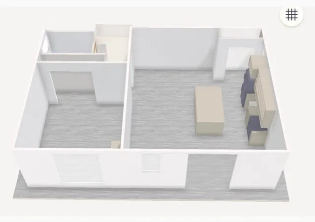 view of living room with furniture and a rug