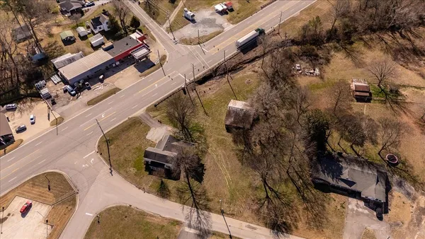 view of a house with a snow