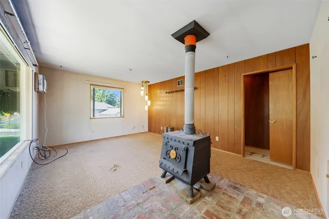 a room with furniture and window