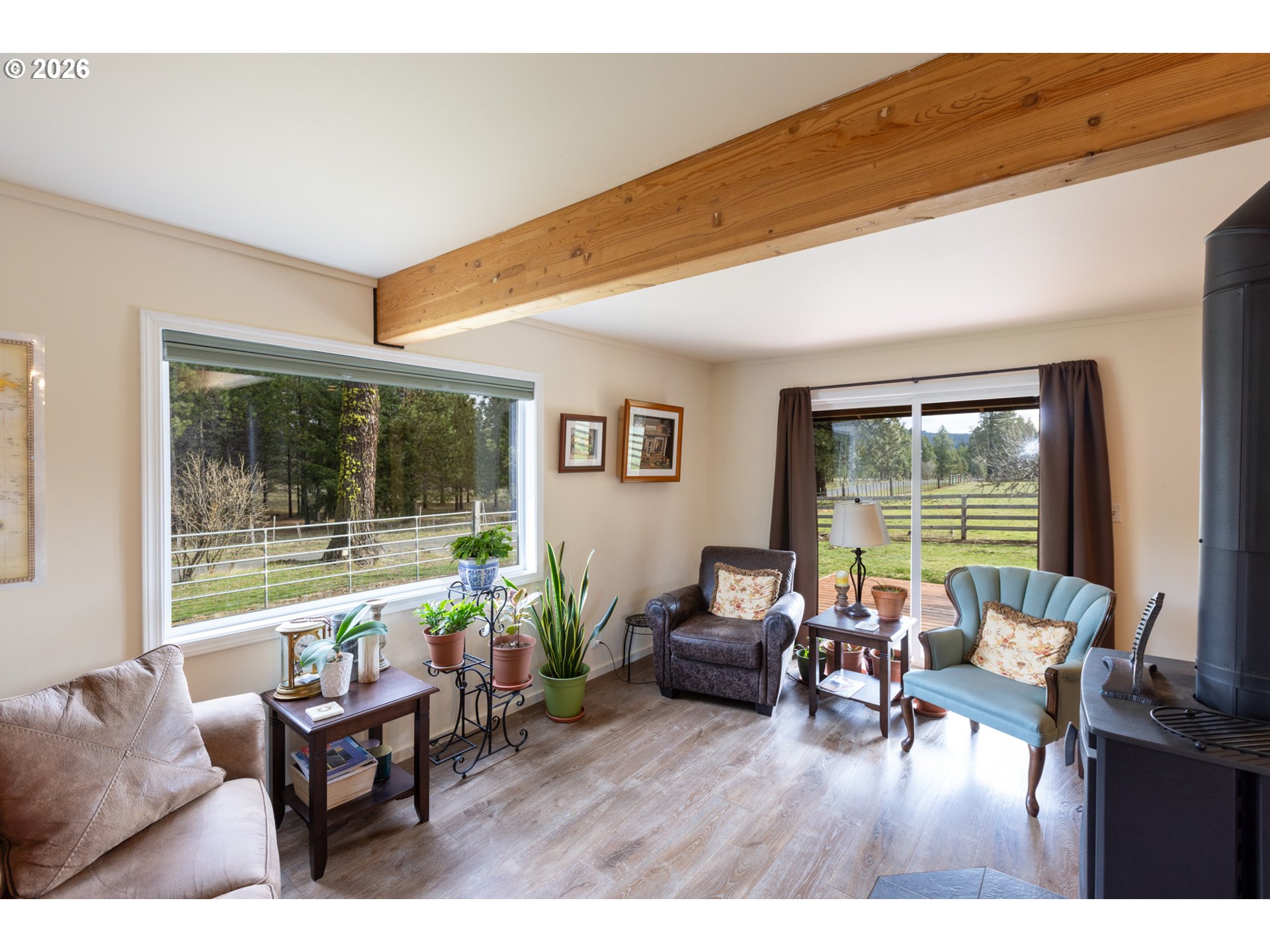 56 Jennings Road Trout Lake, WA 98650 - Photo 5 of 42 a living room with furniture and a large window