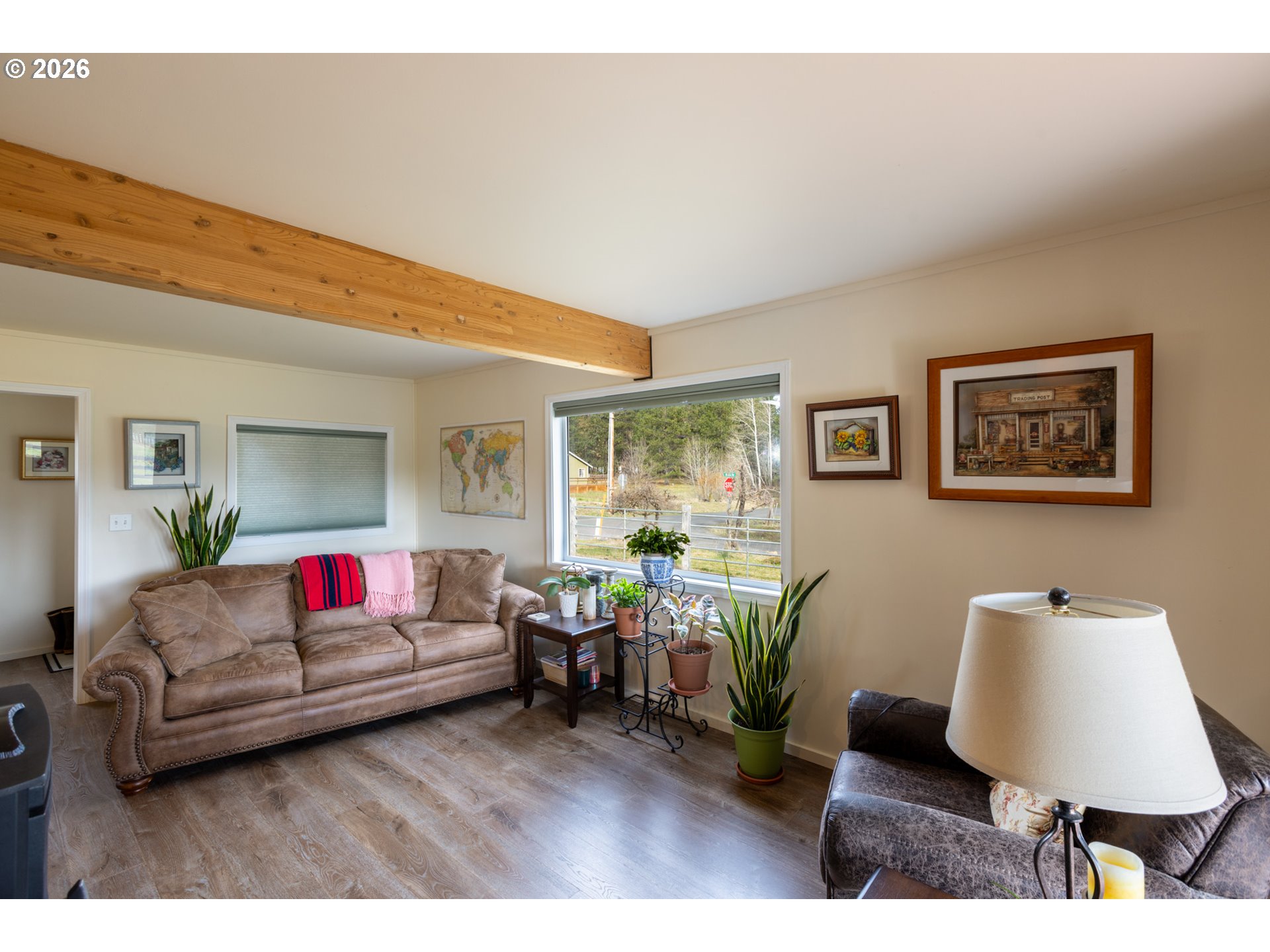56 Jennings Road Trout Lake, WA 98650 - Photo 6 of 42 a living room with furniture and a wooden floor
