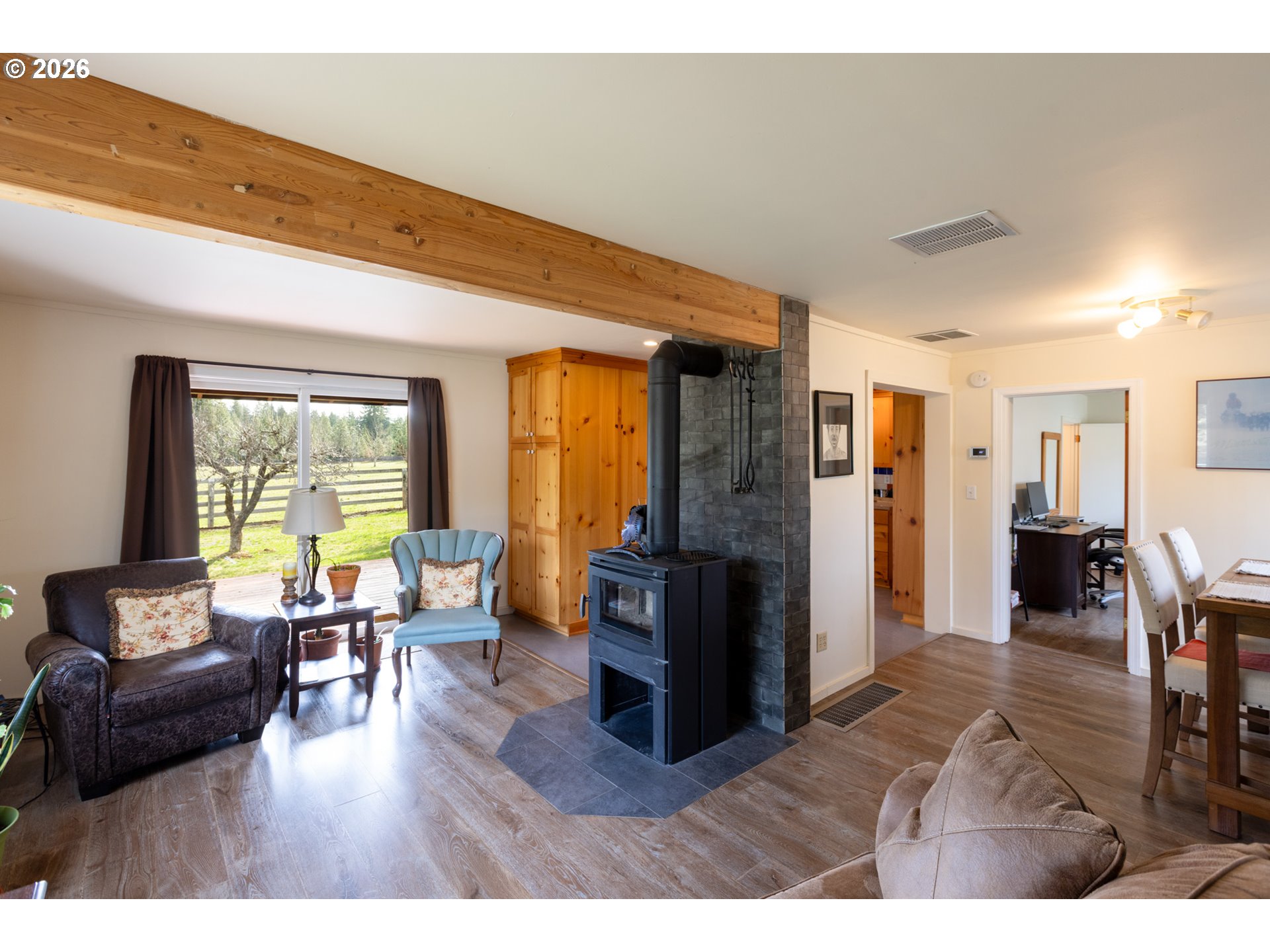 56 Jennings Road Trout Lake, WA 98650 - Photo 7 of 42 a living room with furniture and a flat screen tv